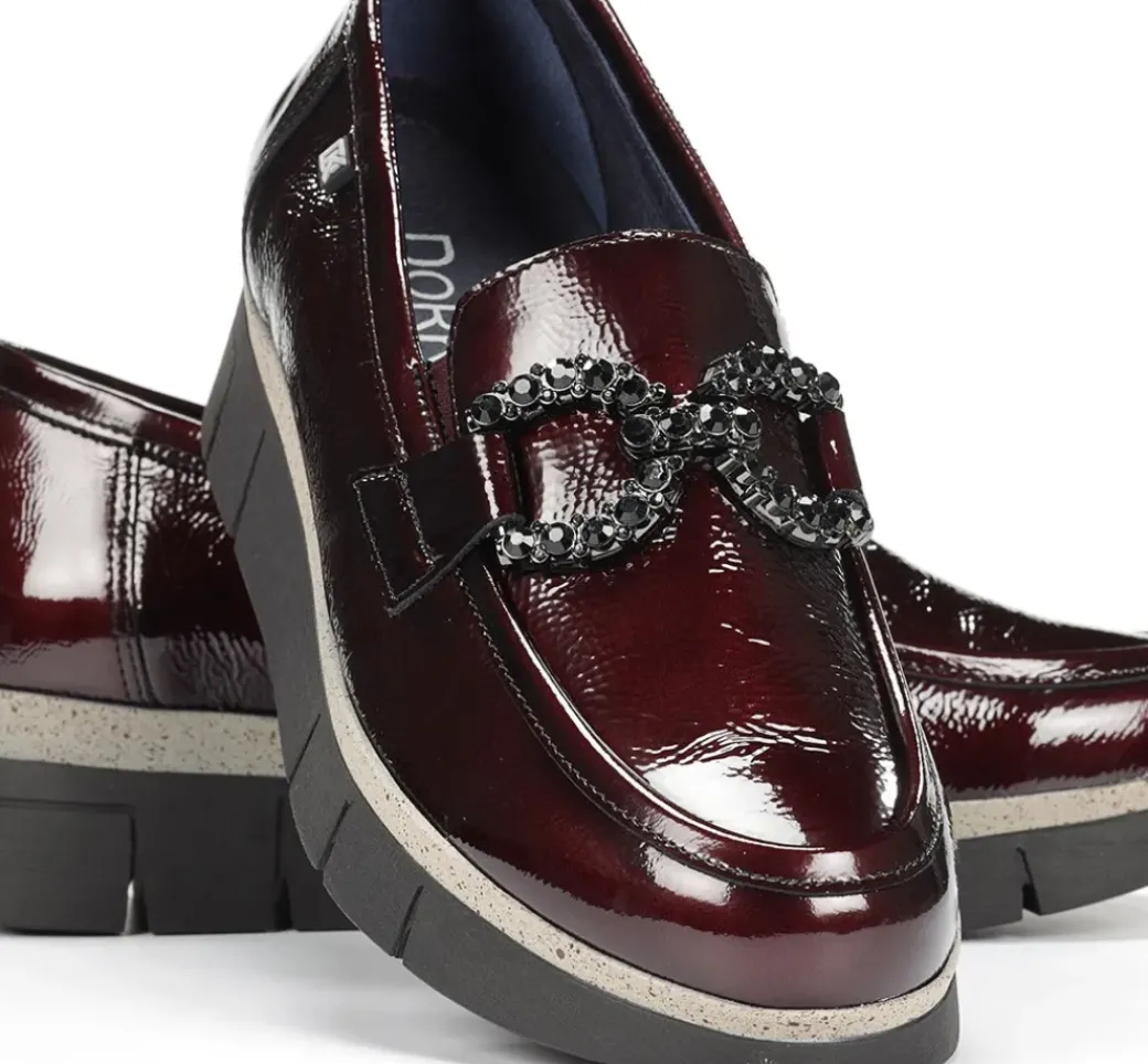 INDIA D9325 Mocasín Burdeos
