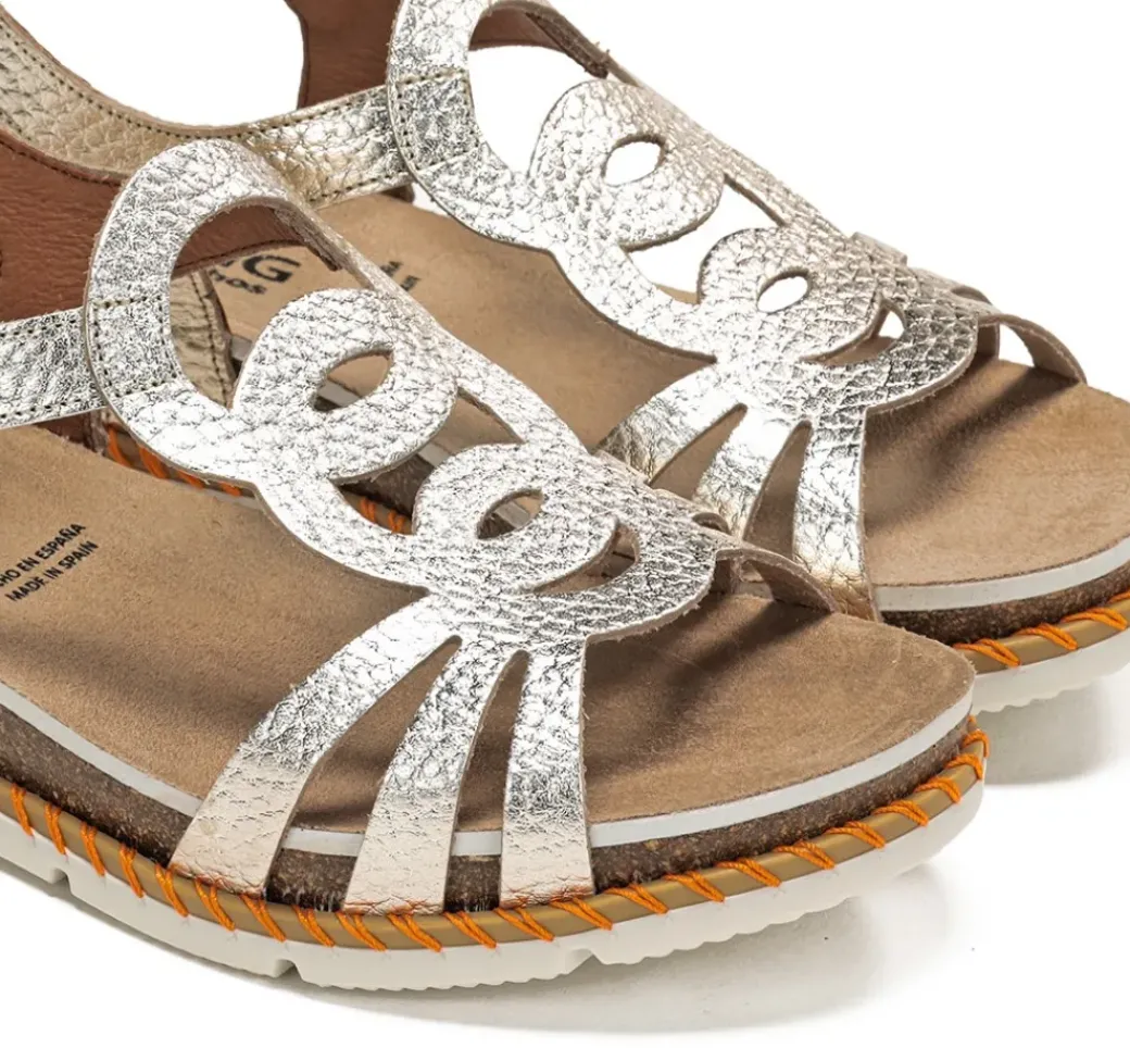 SPORT D9322 Sandalia Dorada