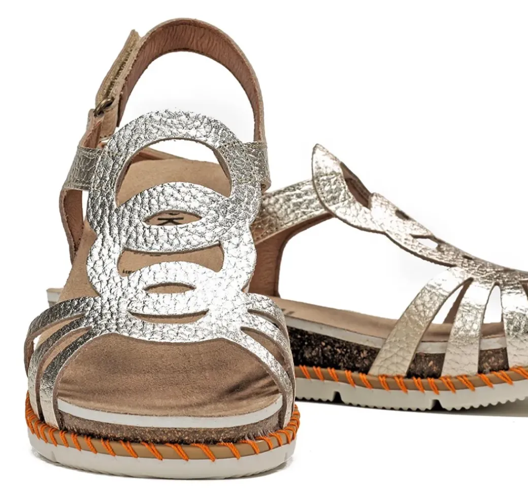SPORT D9322 Sandalia Dorada